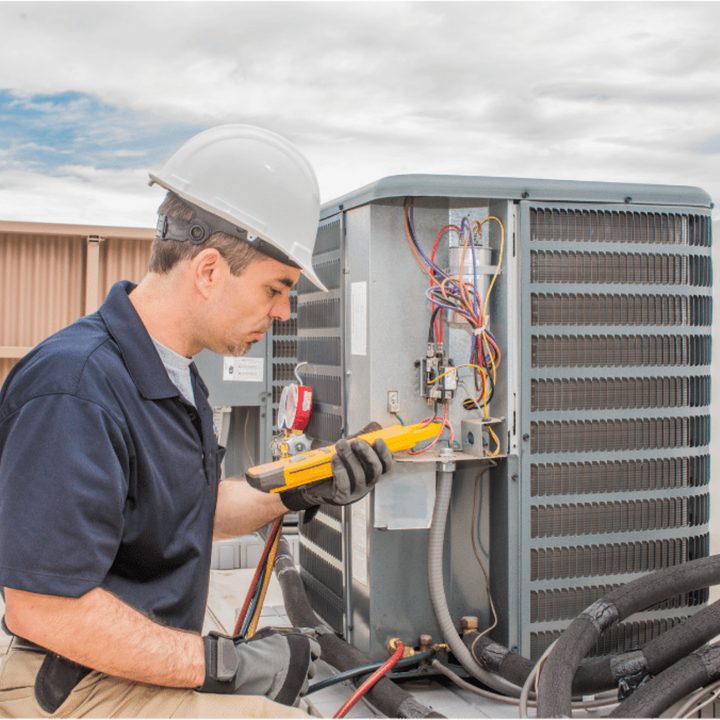 Ancaster Duct Cleaning certified duct cleaning technician on a service call in Ancaster, Ontario